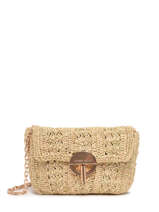 Cross Body Tas Moon Raphia Vanessa bruno Goud moon raphia 91V40326